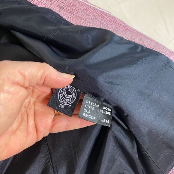 Laundry By Shelli Sega 4 pink tweed blazer jacket - Picture 8 of 8